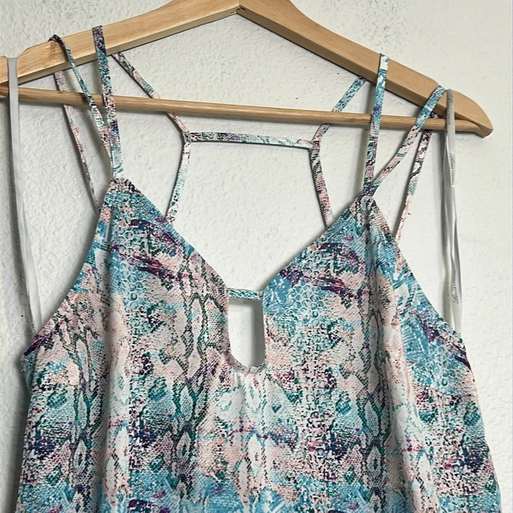 Lovers + Friends Strappy Python Print Silky Tank … - image 2